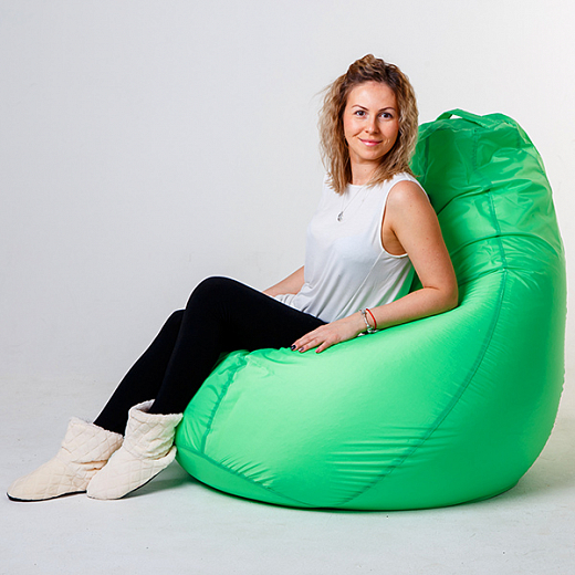 Кресло груша "Bormio" оксфорд luxe - светло-зеленый,#2